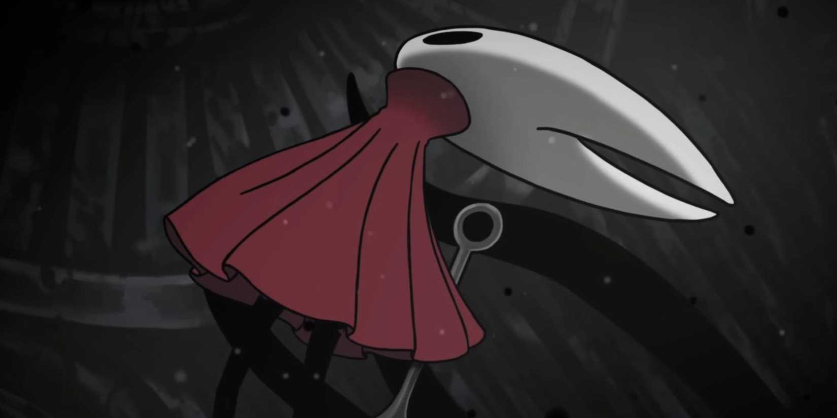 Hollow Knight Silksong Hornet being raised up during one of the game's endings