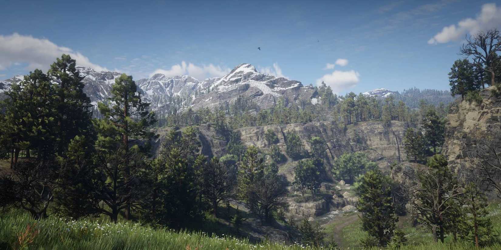 Red Dead Redemption 2 Cumberland Forest area on the map