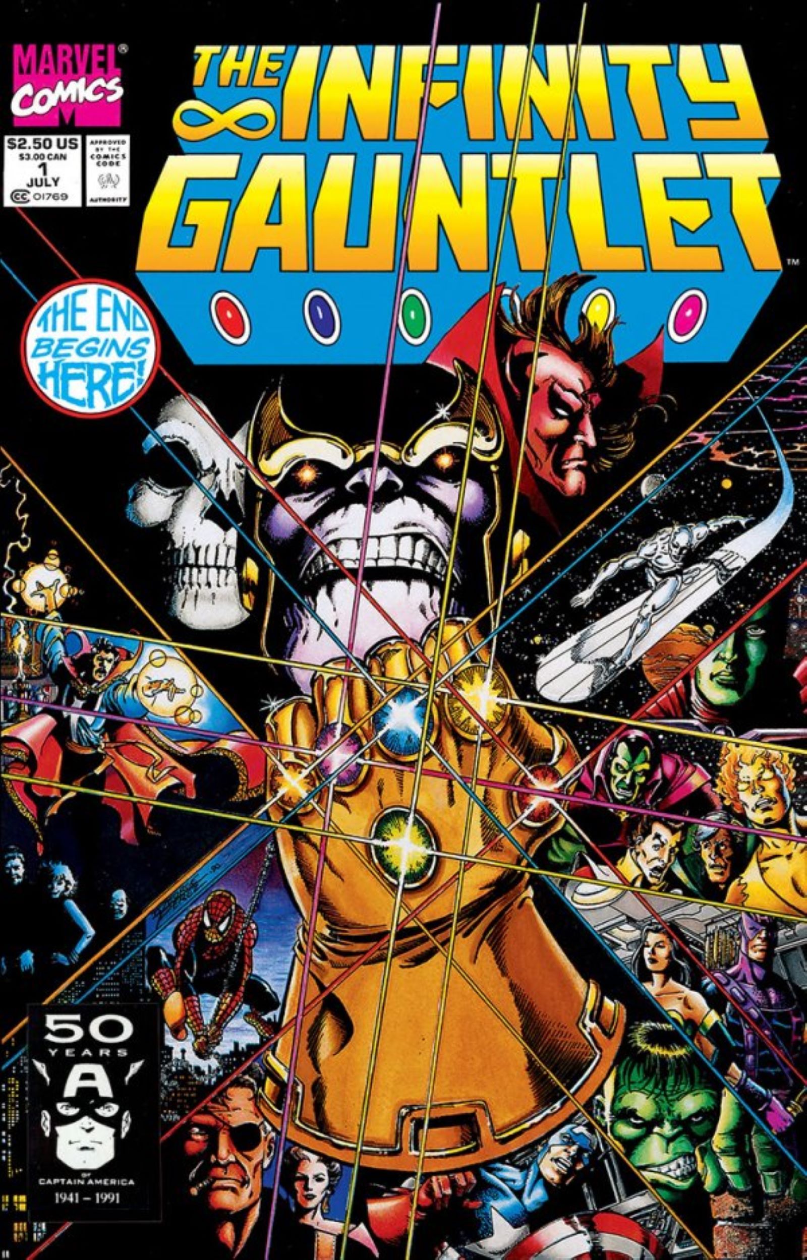 Copertina principale de L’Infinity Gauntlet