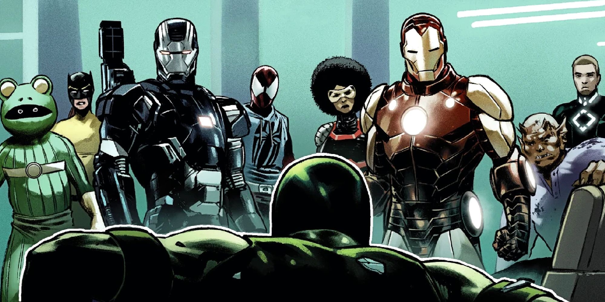 Iron Man e War Machine guidano gli Amici dello Spazio