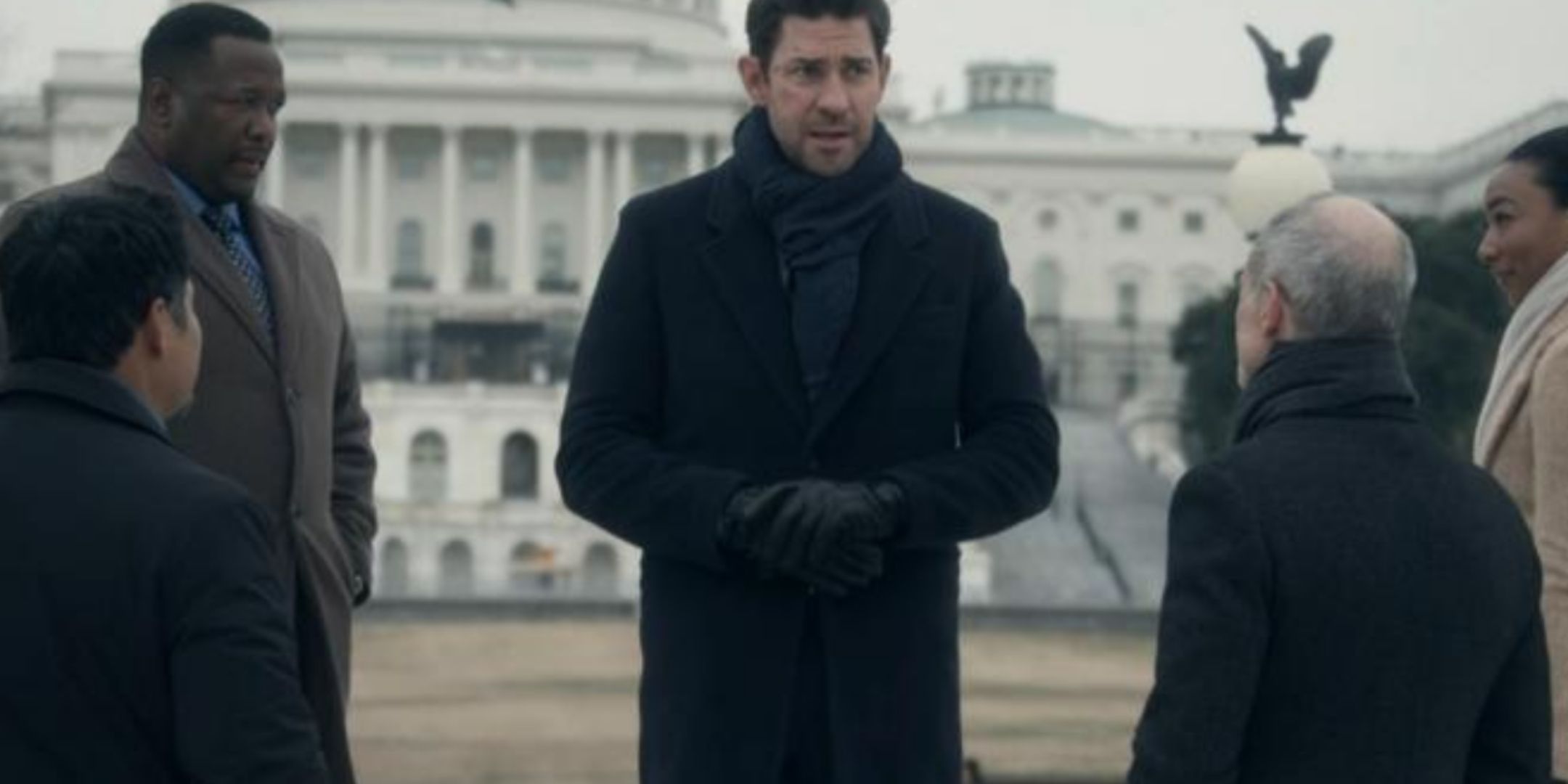 Jack Ryan davanti al Capitol nel finale di stagione 4