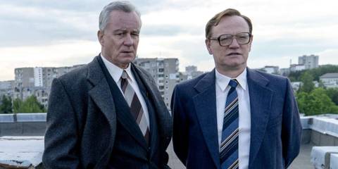 Jared Harris and Stellan Skarsgard in Chernobyl