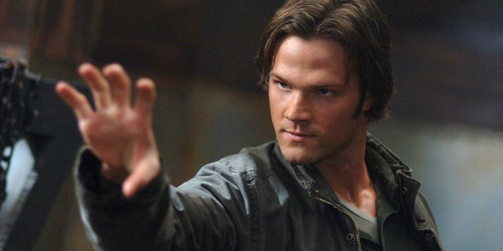 Jared Padalecki como Sam Winchester em cena de Supernatural.