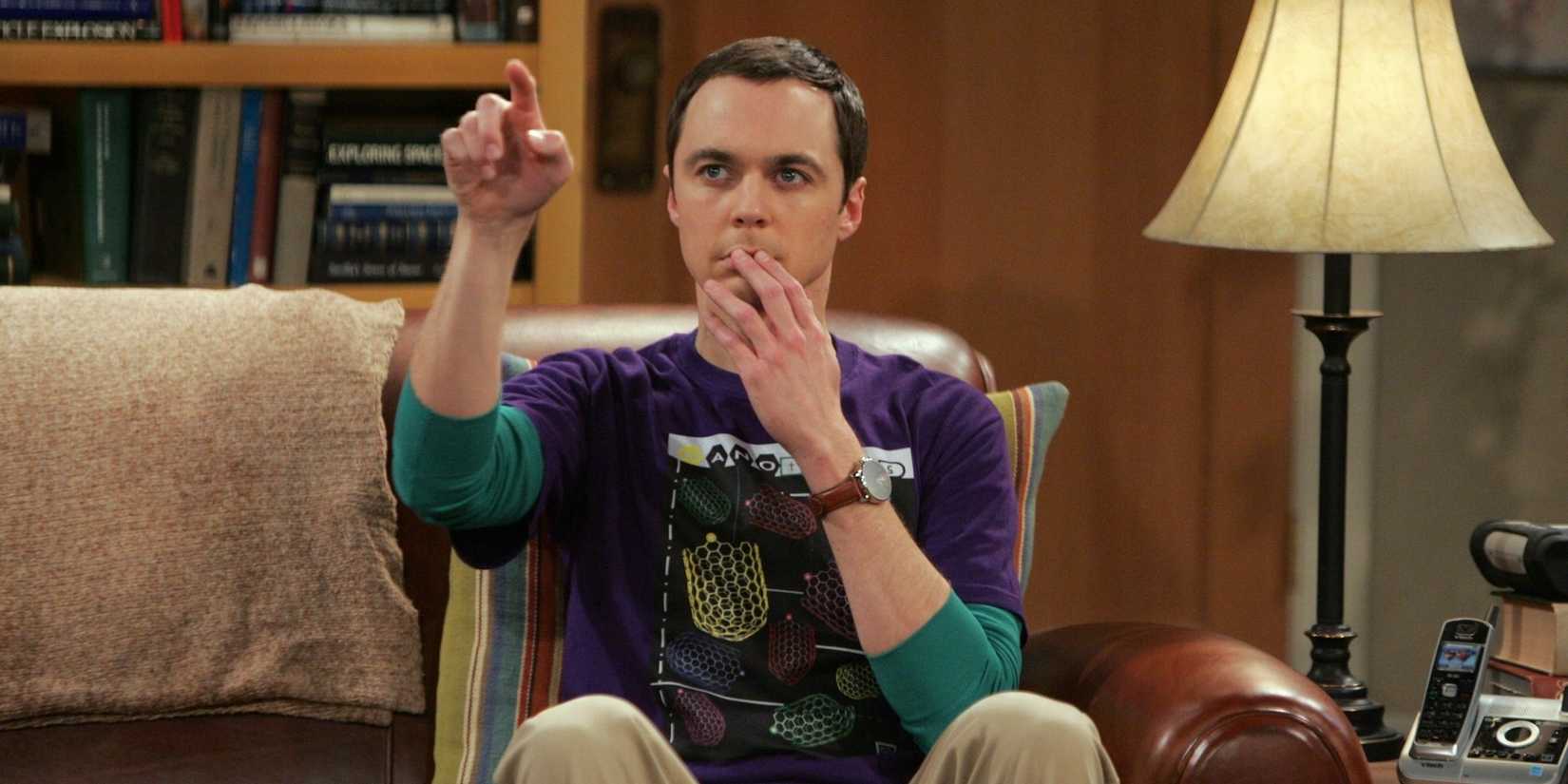 Jim Parsons como Sheldon Cooper em The Big Bang Theory