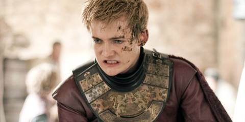 Joffrey whining in Game of Thrones, with mud on his face