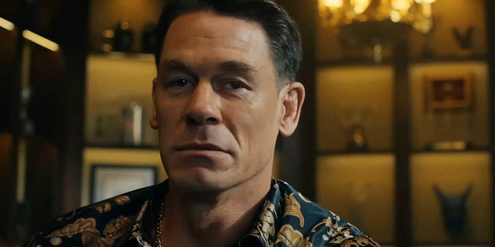 John Cena's Chris Smith reminisces in Auggie Smith's trophy room in Peacemaker season 2