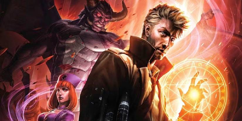 John Constantine with demons in Constantine City of Demons