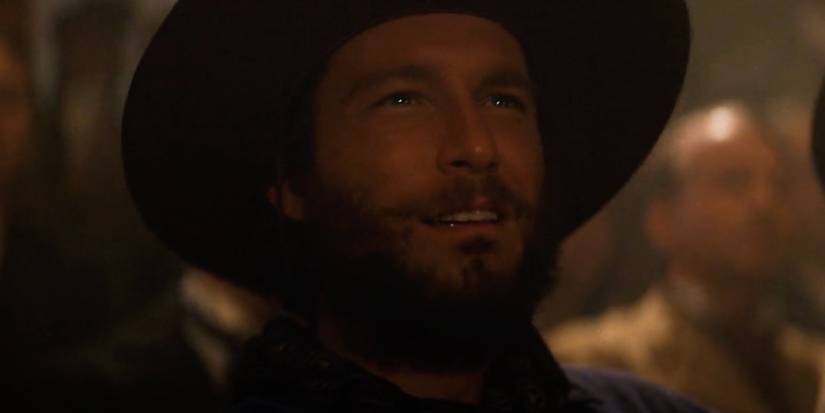 John Corbett looking disgusted as John Barnes in Tombstone