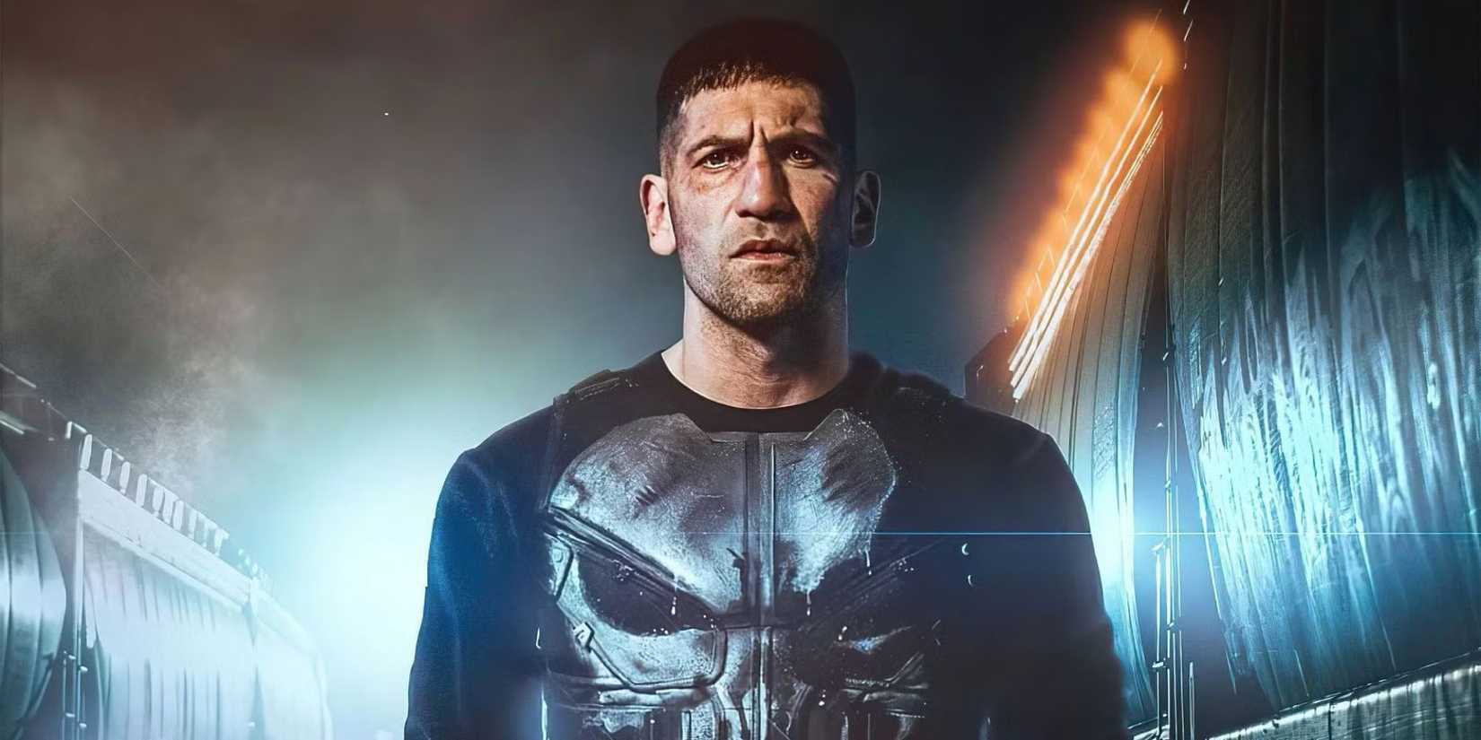 Jon Bernthal as the Punisher in a dark hallway