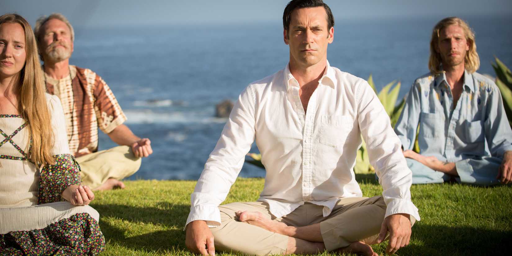 Jon Hamm as Don Draper in the series finale of Mad Men