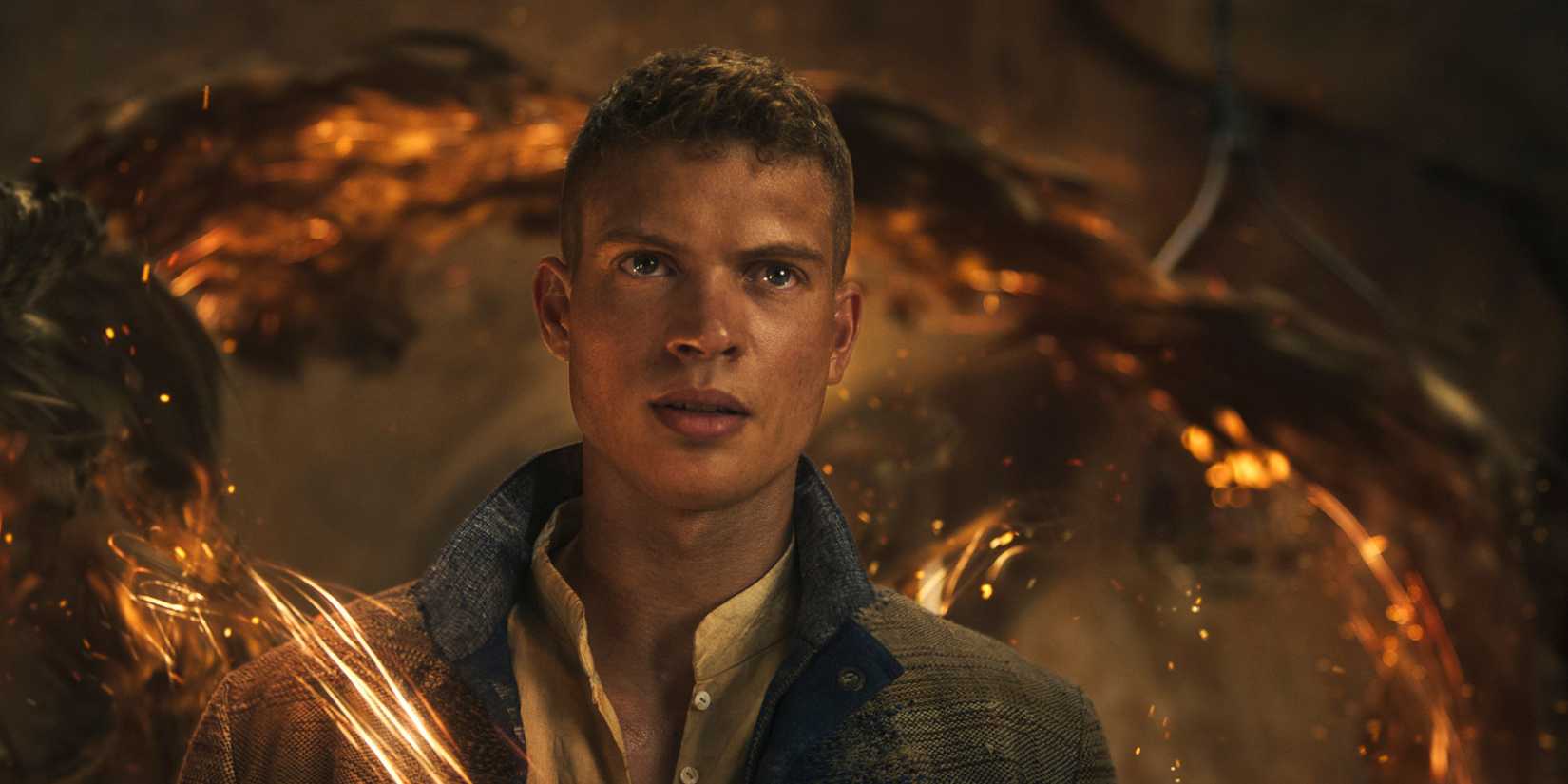 Joshua Stradowski as Lando Also looks heroic in the mid-shot of 'Wheel of Time' Season 3 Episode 8
