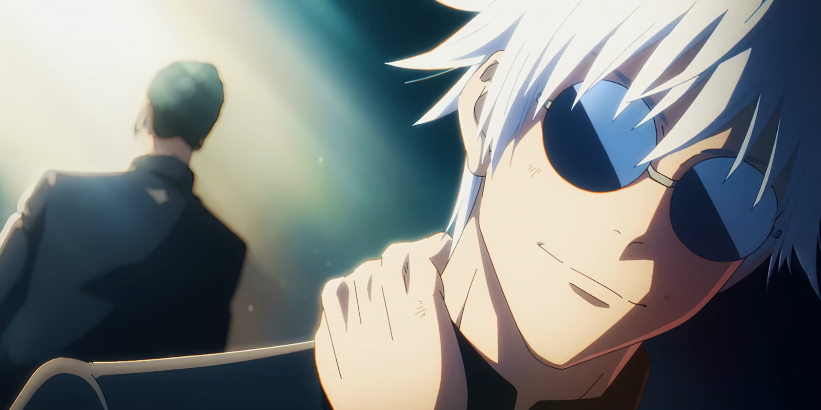 Gojo et Geto s'éloignant l'un de l'autre dans l'anime