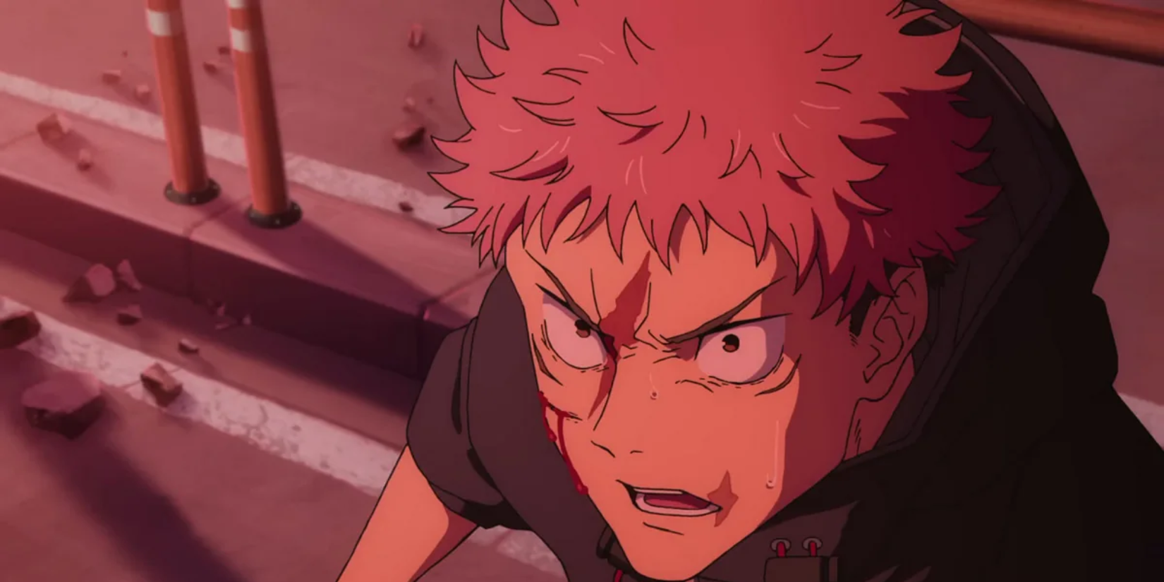 Jujutsu Kaisen Season 3 anime featured image - Itadori Yuji covered in blood and looking angry-1
