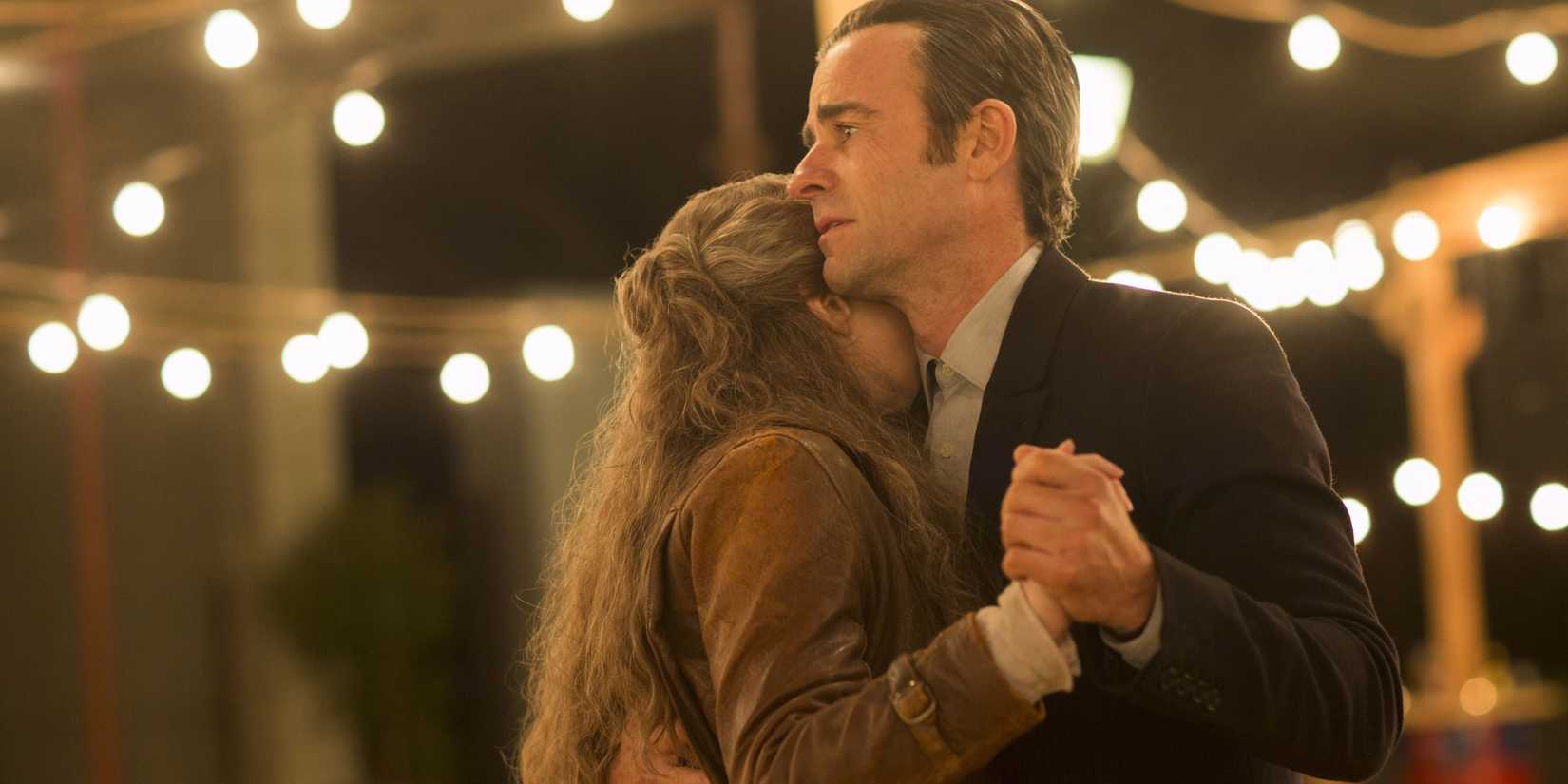 Justin Theroux and Carrie Coon dancing in The Leftovers Season 3