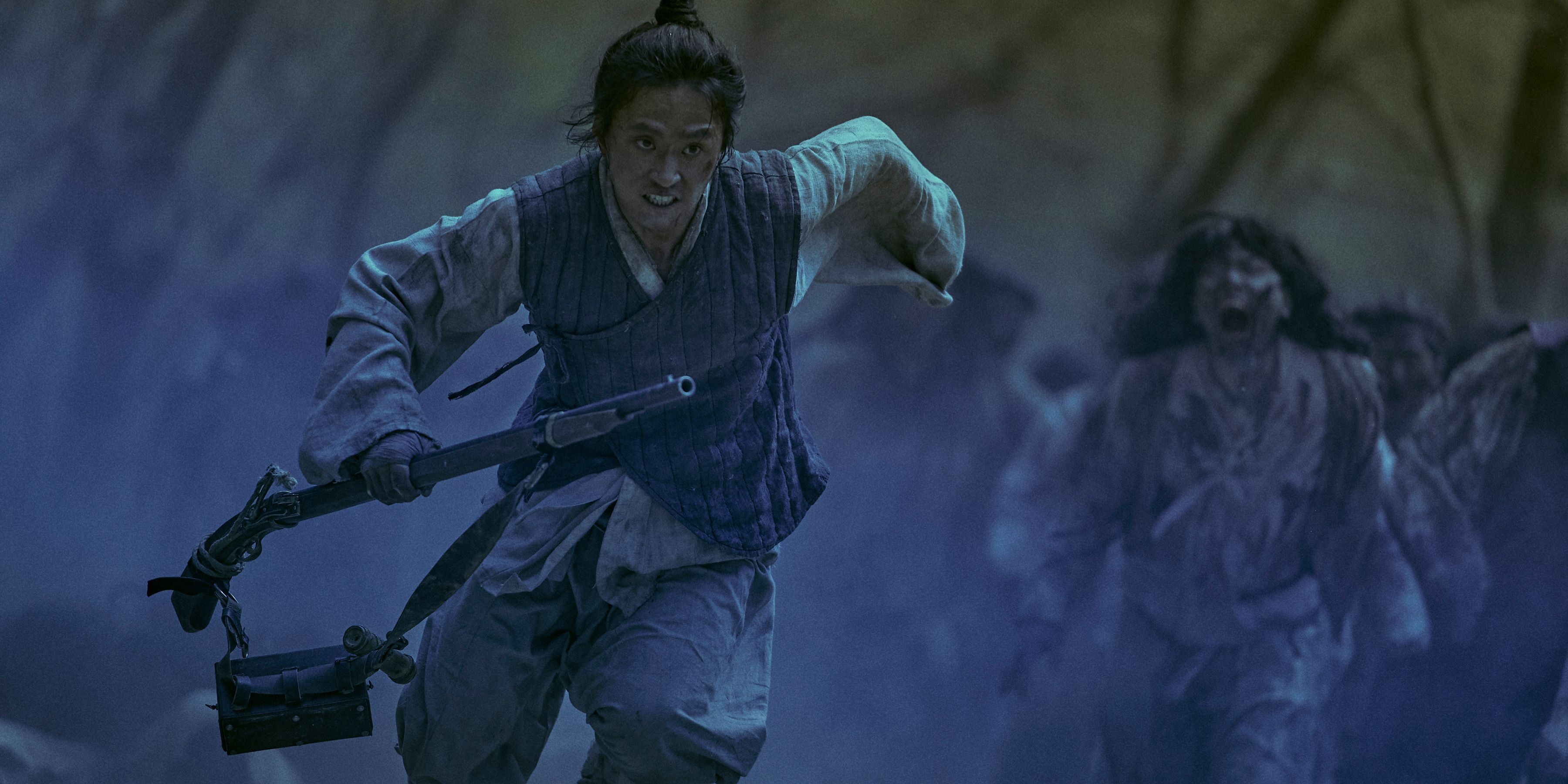 Kim Song Kyu inseguito da zombie in Kingdom