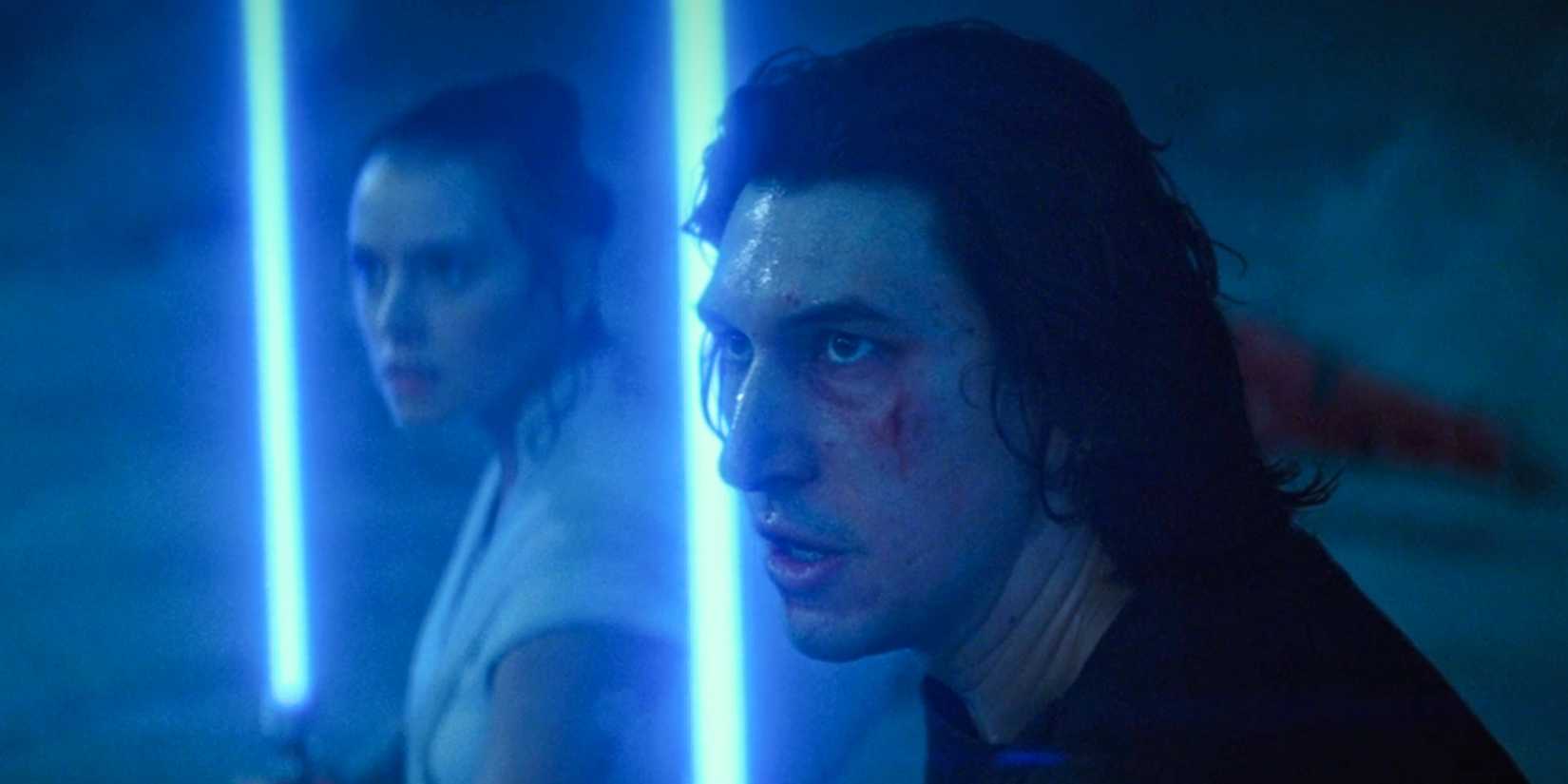 Kylo Ren and Rey in Rise of Skywalker