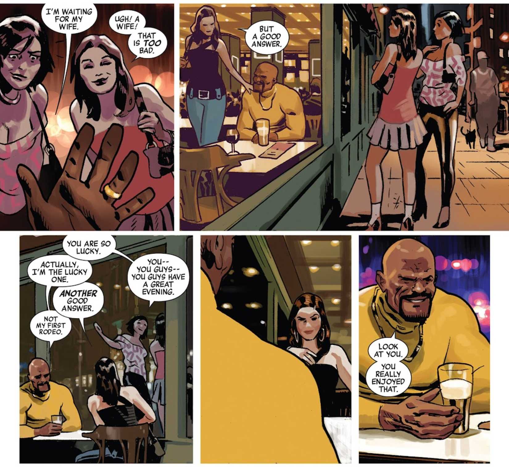 luke cage and jessica jones' date night from new avengers