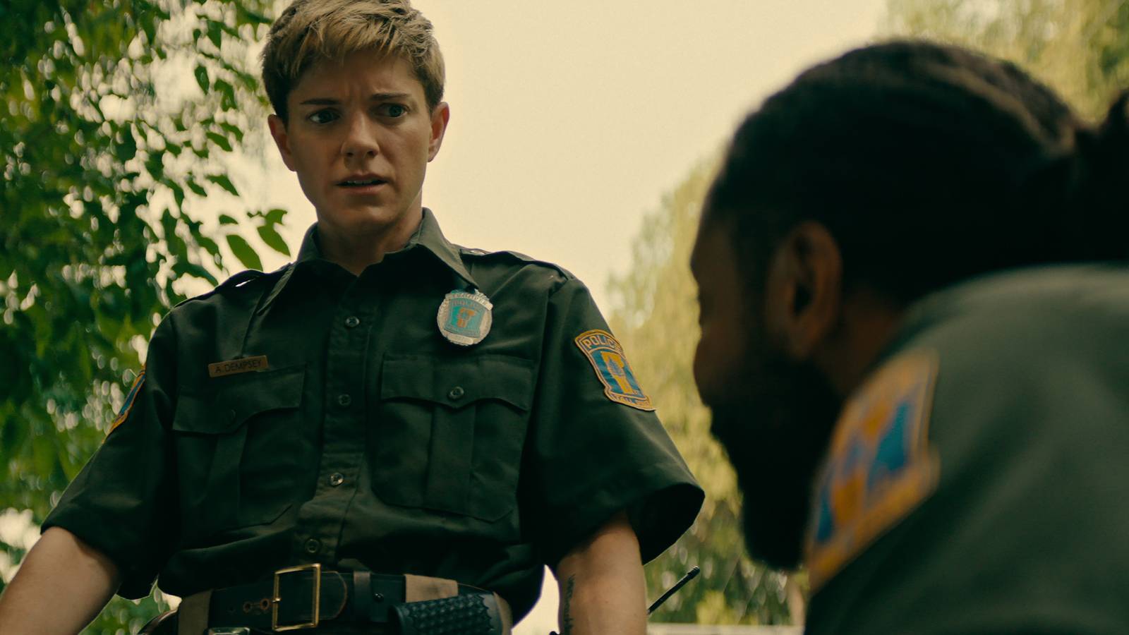 Mae Martin's Alex looking uncertain in Netflix's Wayward