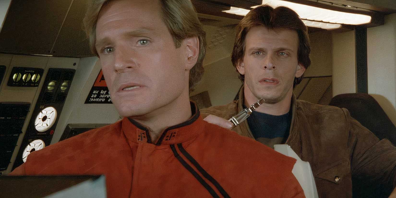 Marc Singer and Frank Ashmore in the sci-fi series V
