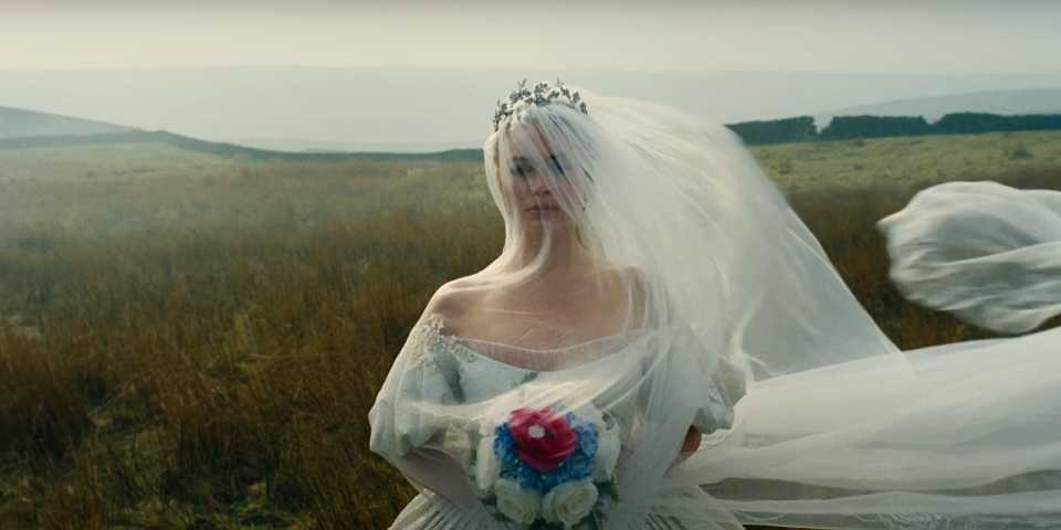 Margot Robbie wears a wedding gown in Wuthering Heights film adaptation