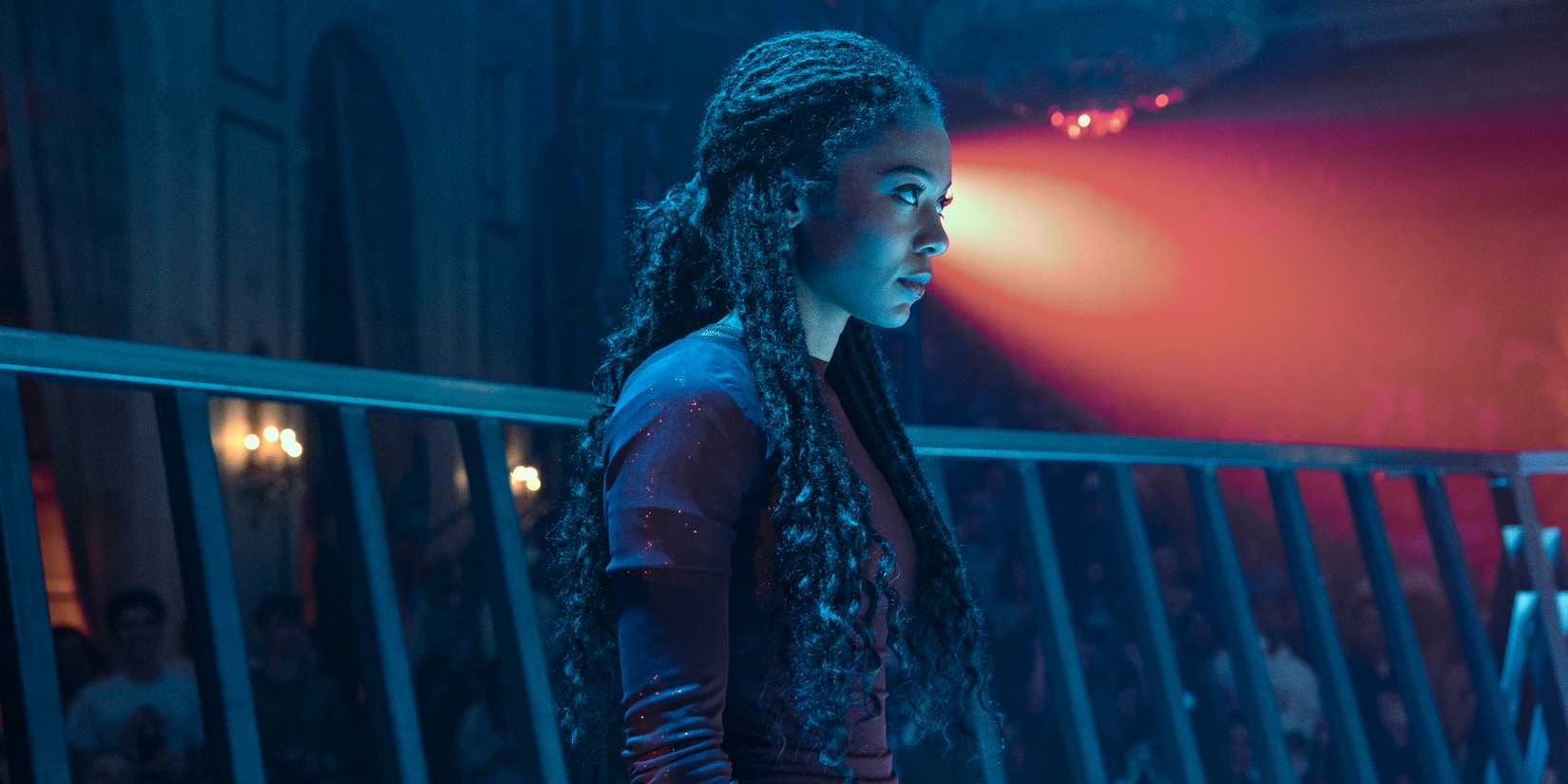 Marie (Jaz Sinclair) stands inside a ring with a crowd behind her in Gen V season 2