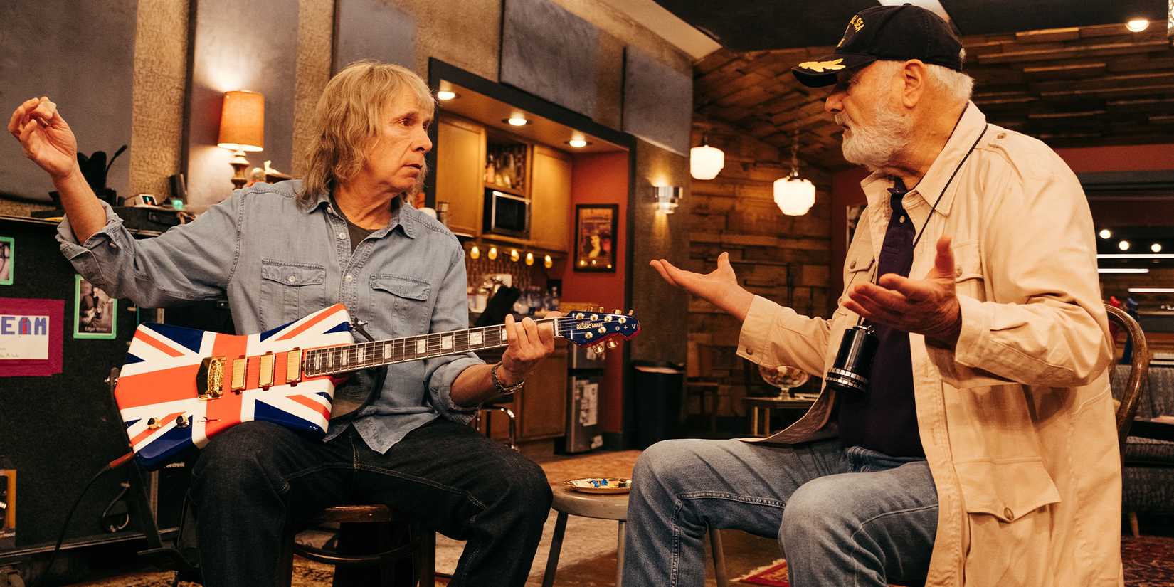 Marty DiBergi and Nigel Tufnel in spinal tap ii the end continues