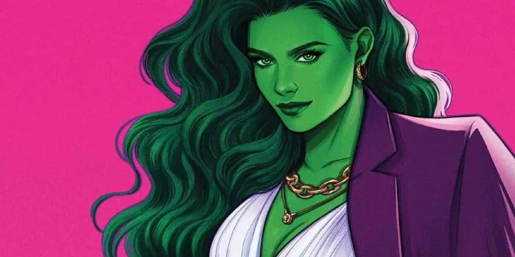 marvel art of she-hulk in civilian outfit