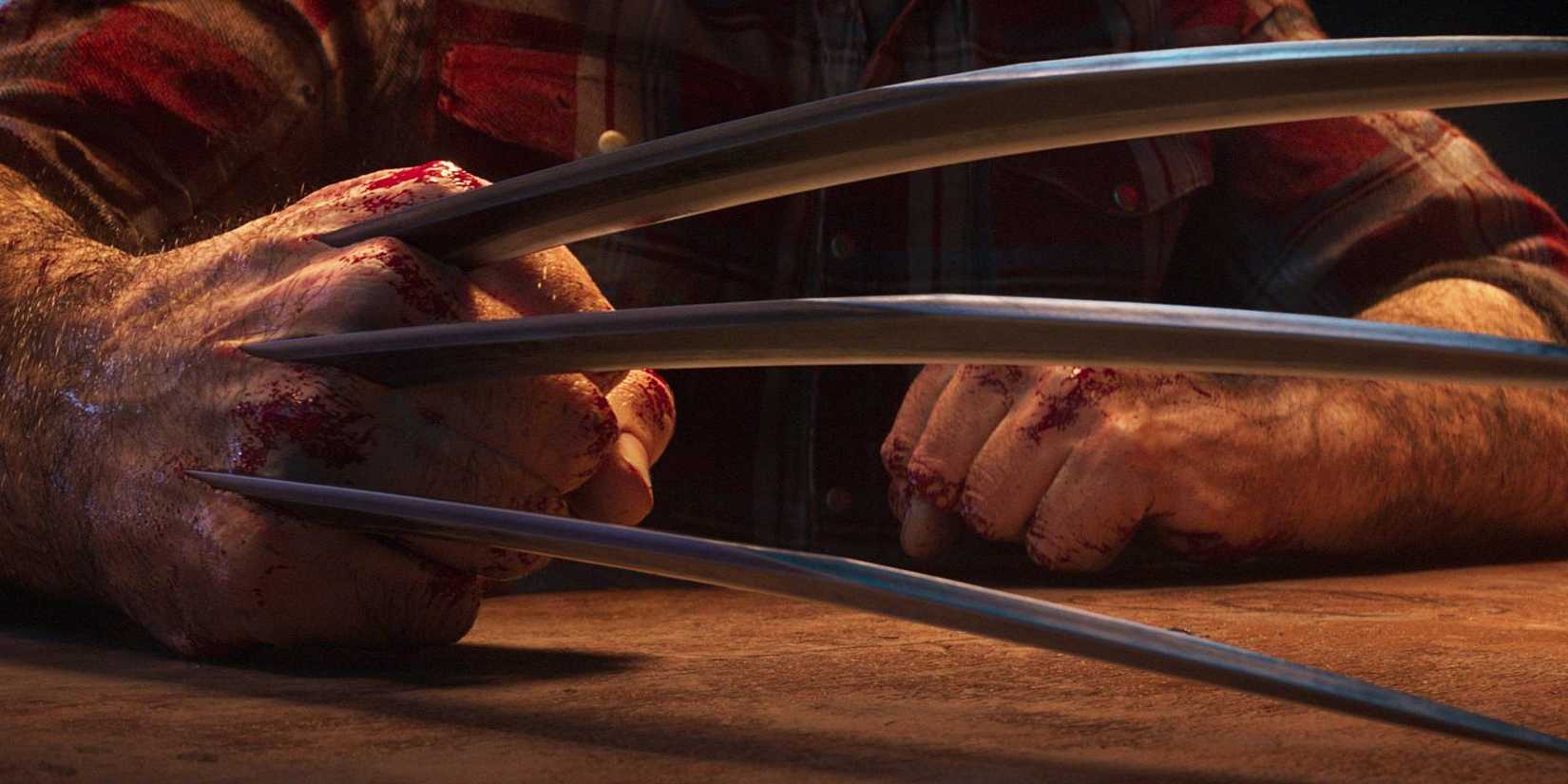 Wolverine wearing a chequered shirt with his claws out in Marvel's Wolverine.