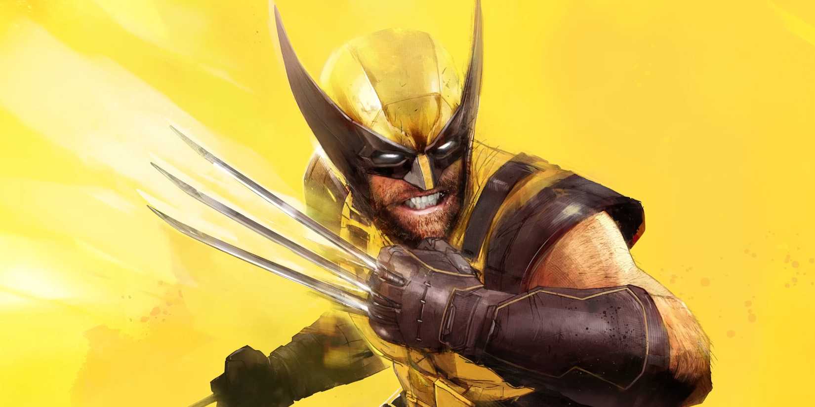 Cover art for Marvel's Wolverine, featuring Logan in his yellow costume against a yellow background.