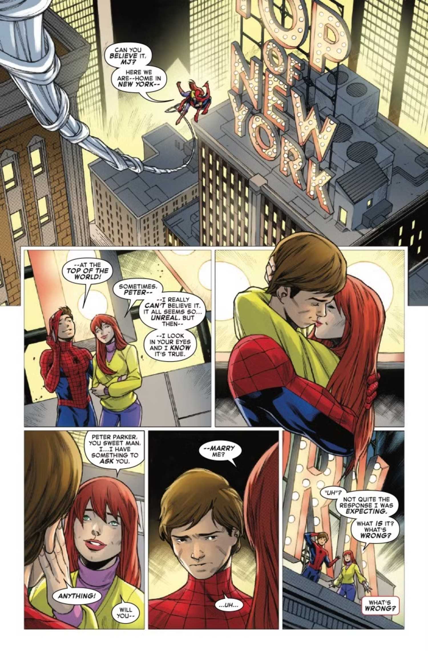 Peter Parker and MJ Getting Married in Spider-Man '94 Lore mary-jane-proposes-to-peter-parker-in-spider-man-94-1
