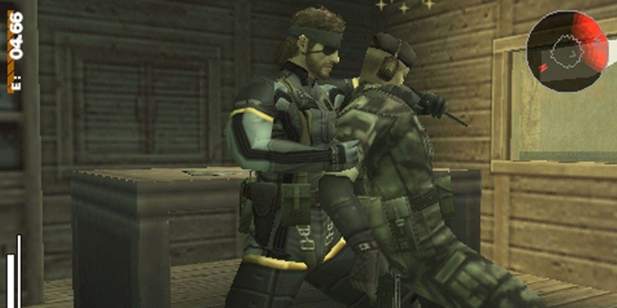 Big Boss durante un'azione in Metal Gear Solid: Portable Ops