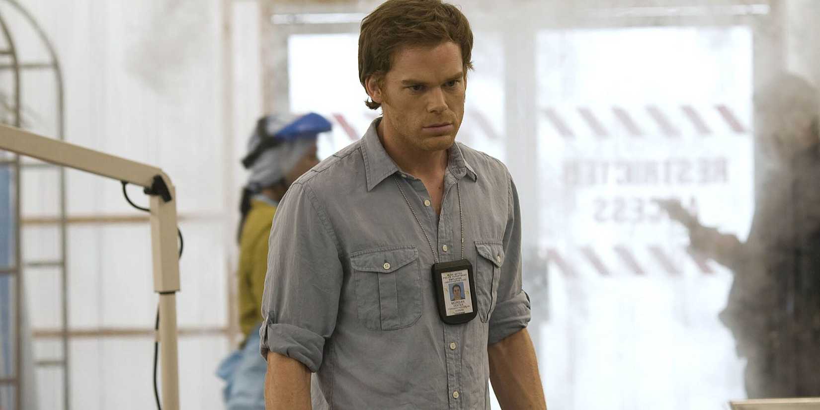 Michael C. Hall as Dexter Morgan looking deep in thought in Dexter