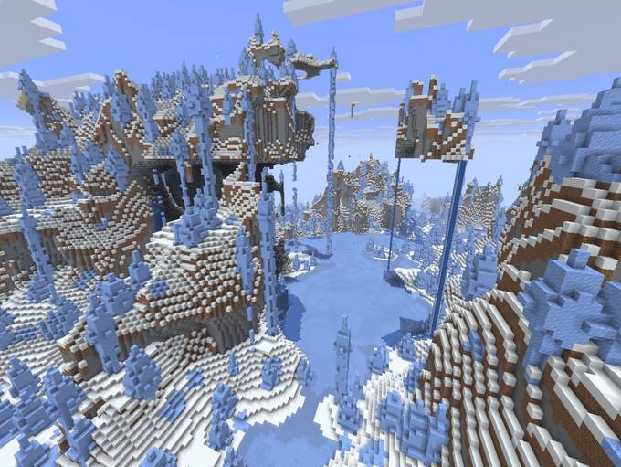 Java Minecraft Seeds Snow Best Minecraft Seeds For Building In Snowy Biomes