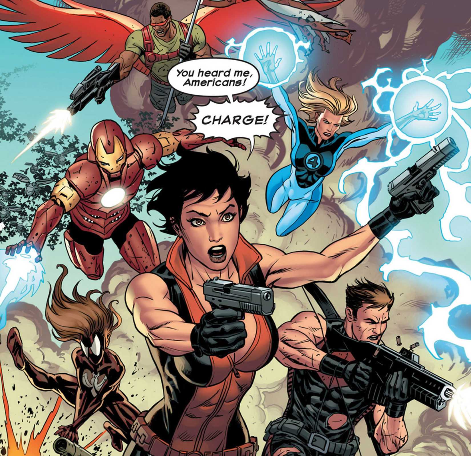 monica chang leading the ultimate avengers
