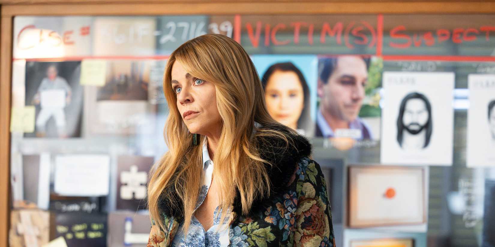 Morgan in front of police board High Potential season 2 premiere