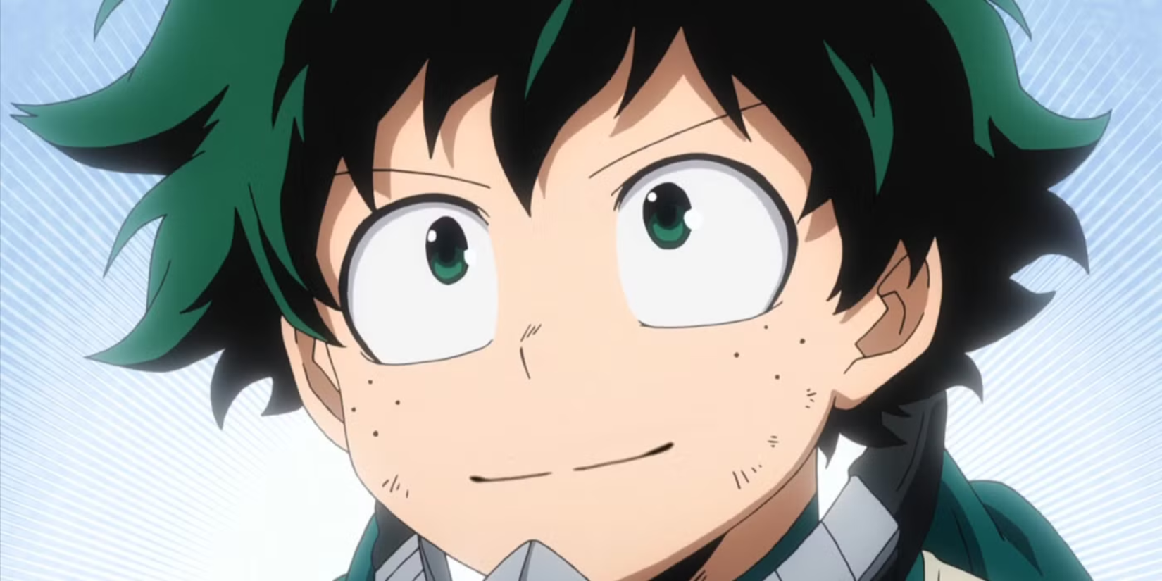 My Hero Academia anime featured iamge - Deku looking happy