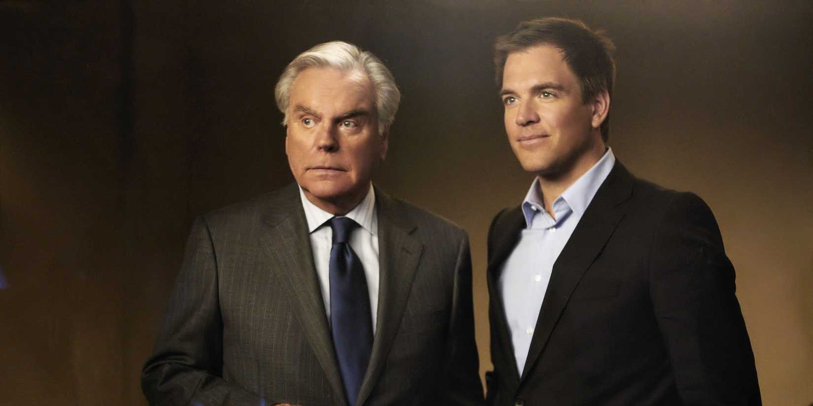 Robert Wagner como Dinozzo Sr. e Michael Weatherly como Tony Dinozzo em NCIS