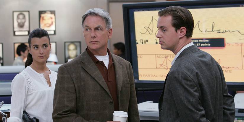 Ziva David (Cote de Pablo), Jethro Gibbs (Mark Harmon), and Tim McGee (Sean Murray) in NCIS