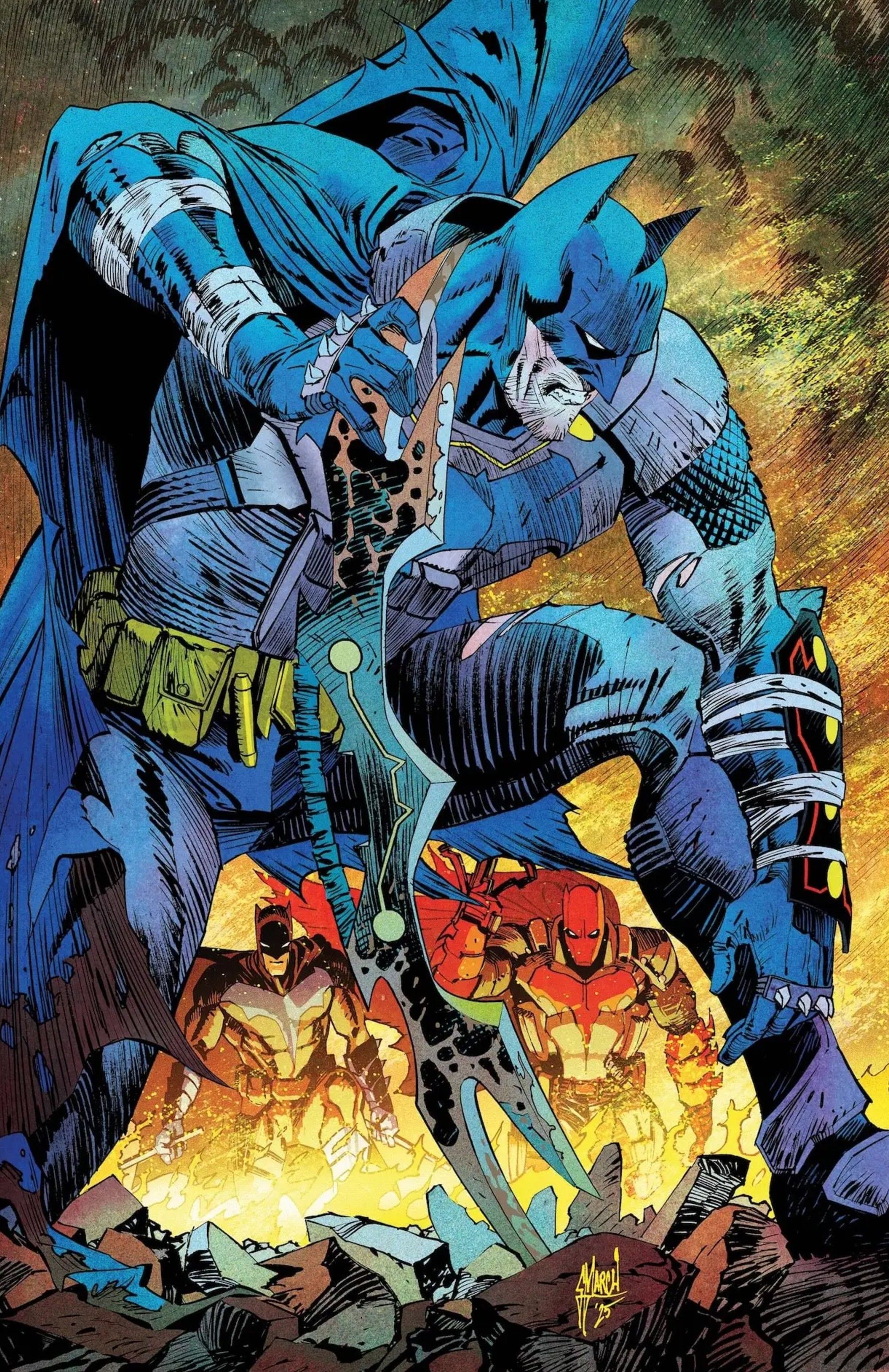 Nightwing and Red Hood themed Batman take on Bruce