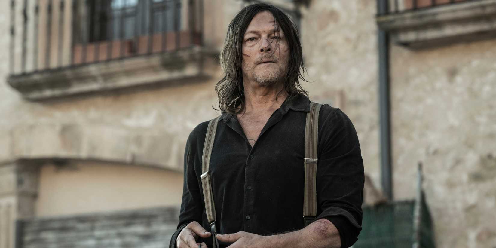 Norman Reedus as Daryl Dixon in The Walking Dead: Daryl Dixon looking into the distance