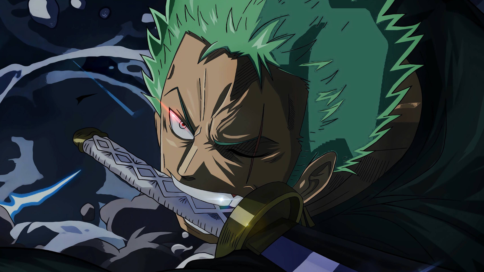 One Piece anime featured image - Zoro holding his sword