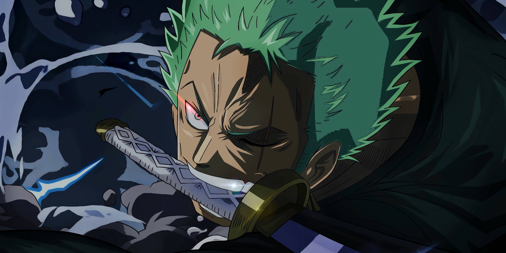 One Piece anime featured image - Zoro holding his sword