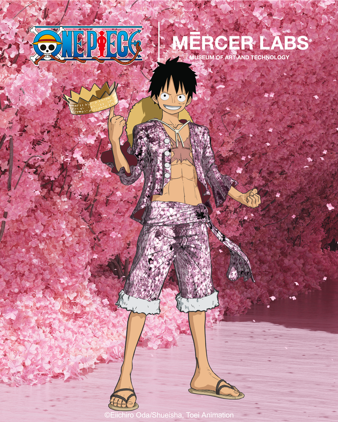 Monkey D. Luffy in One Piece x Mercer Labs Key Art