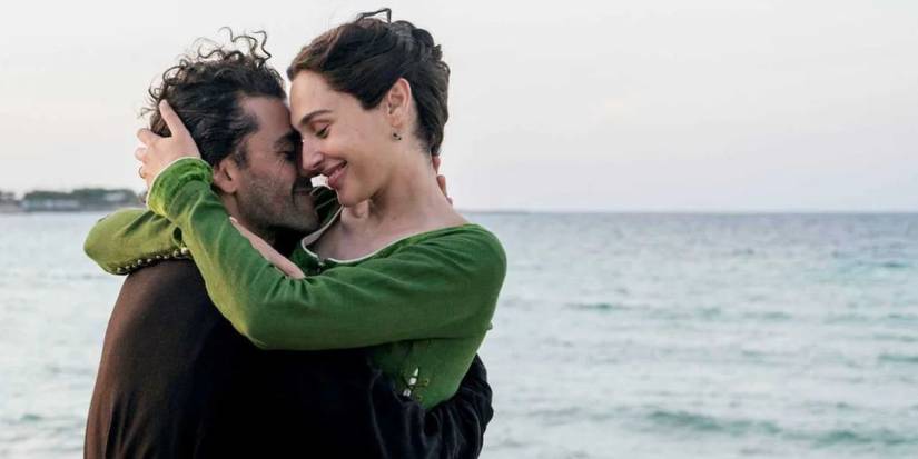 Oscar Isaac and Gal Gadot In The Hand Of Dante