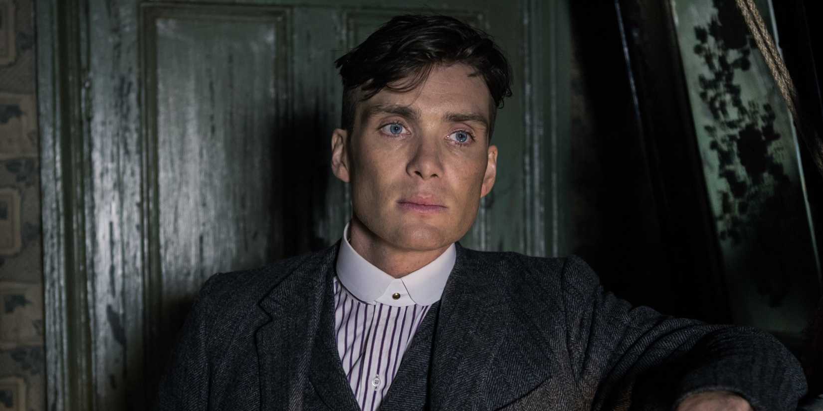 Cillian Murphy as Tommy Shelby looking calm in Peaky Blinders
