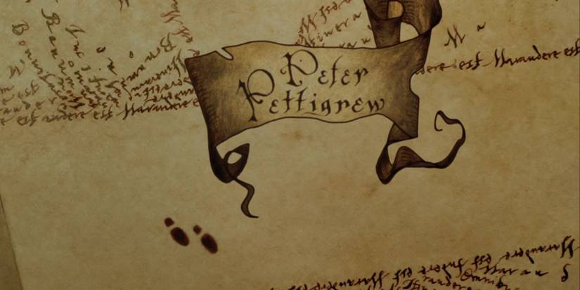 Peter Pettigrew no Mapa do Maroto em Harry Potter e o Prisioneiro de Azkaban