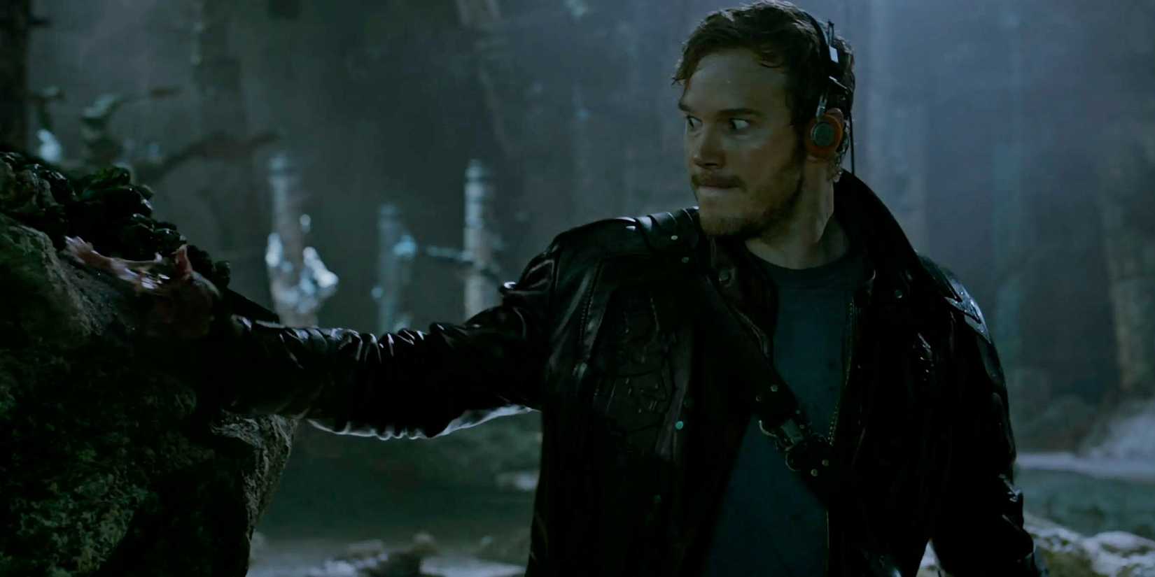 Peter Quill dancing in the opening scene for Guardians of the Galaxy
