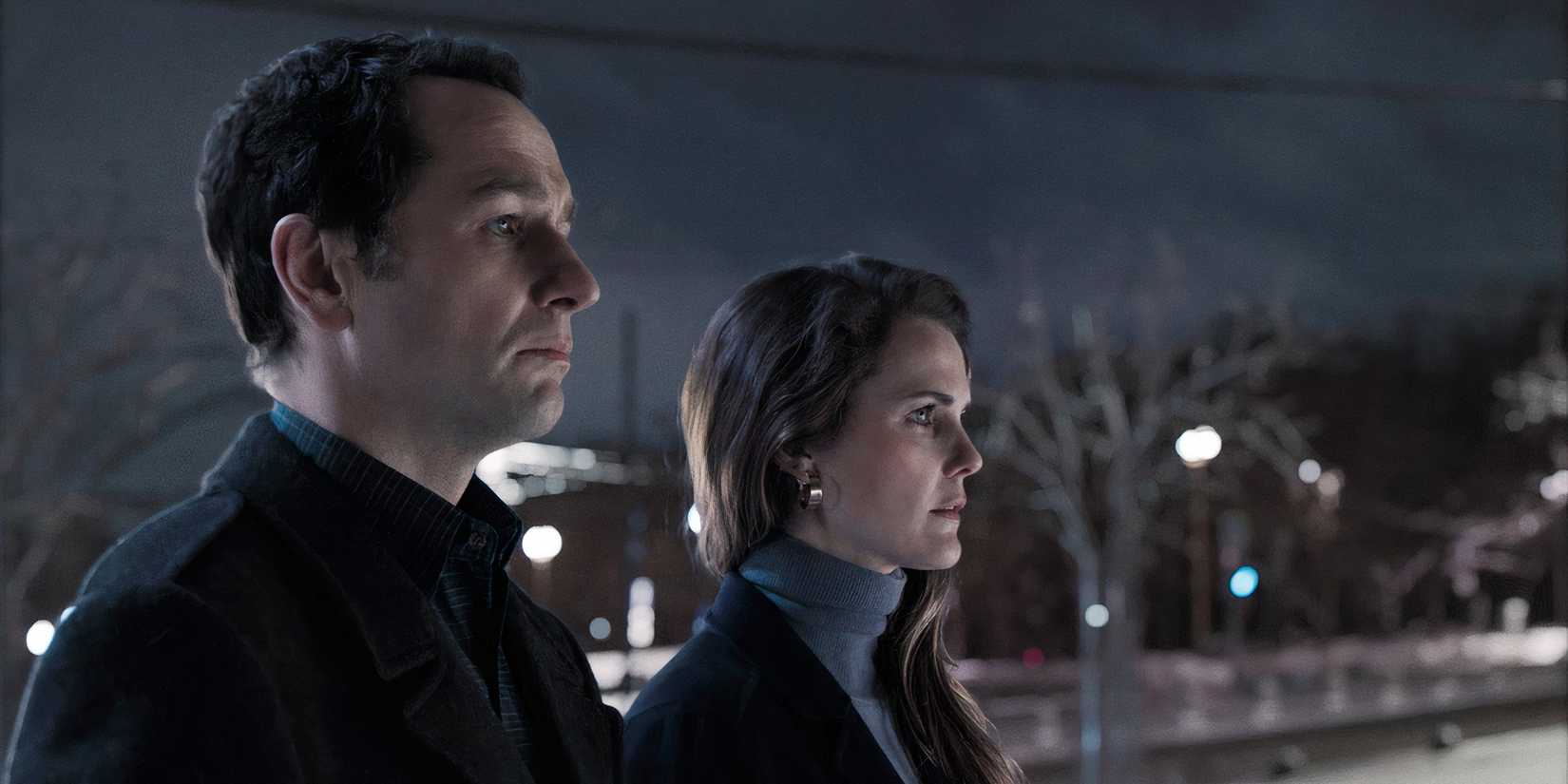Philip and Elizabeth looking forlorn at the end of The Americans