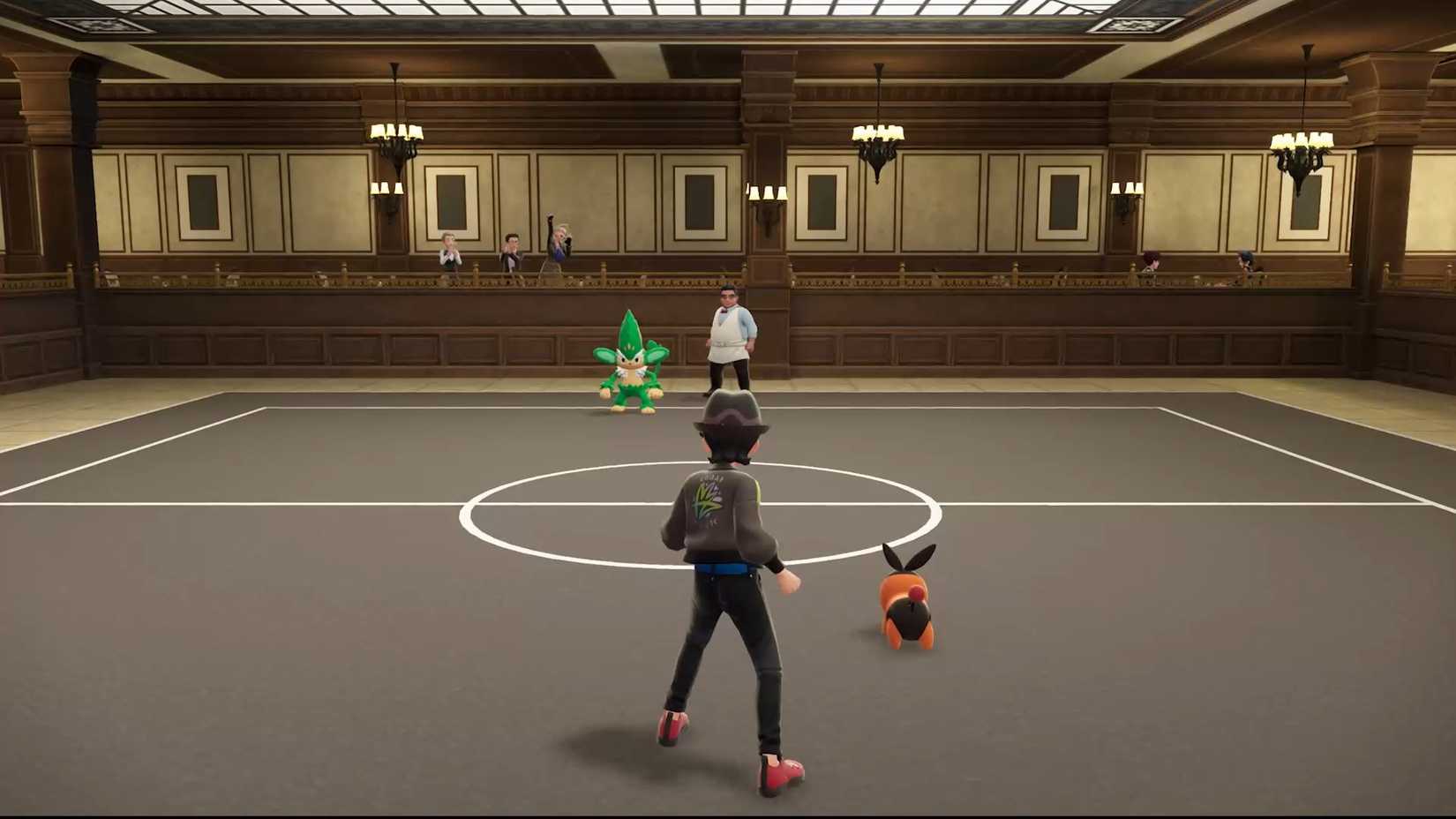 Pokemon Legends ZA Promotional Battle between Tepig and Semisage.