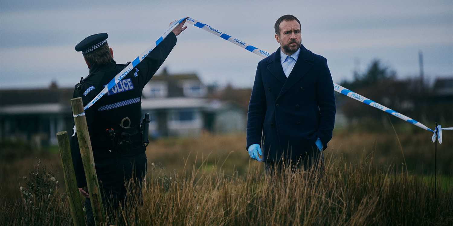 Rafe Spall as Detective Eric Bull in Under Salt Marsh for SKy